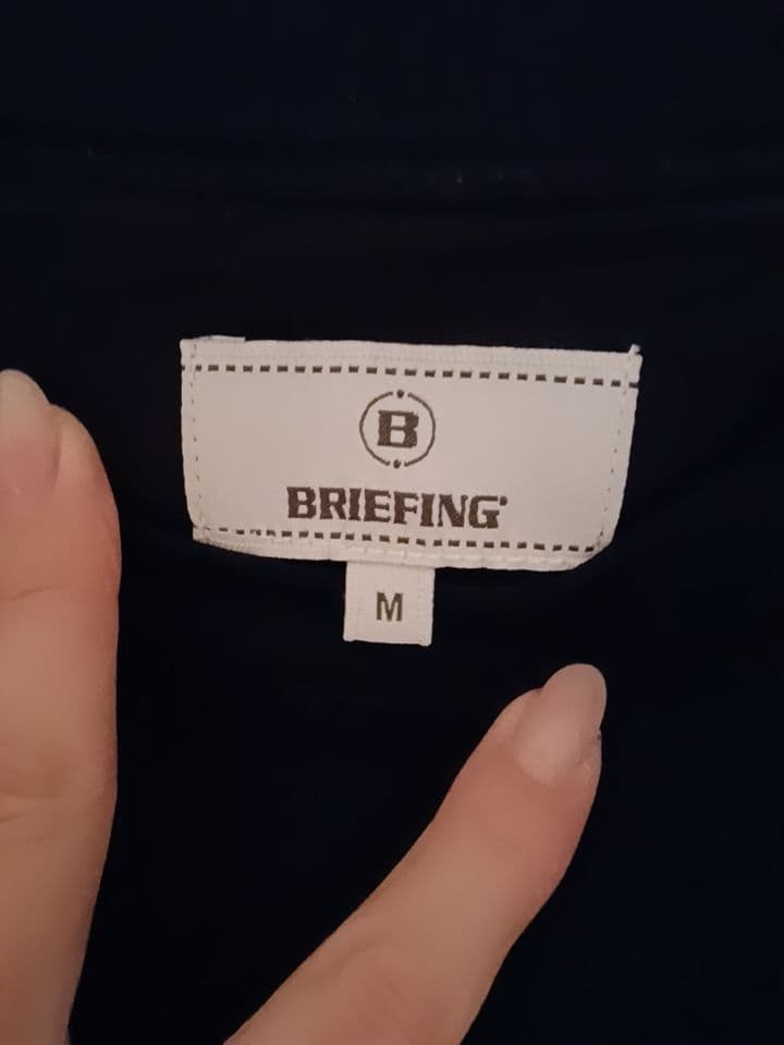 BRIEFING ブラック スウェットシャツ M