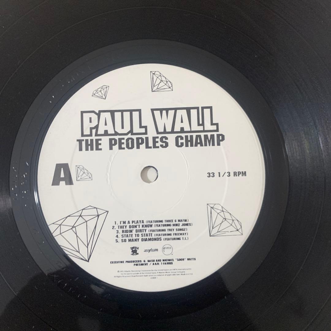 洋楽 Paul Wall The Peoples Champ LP g-rap