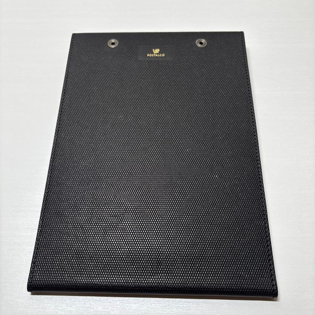 k*u様 オールレザー スナップパッド A5 クロスグレインレザー Black