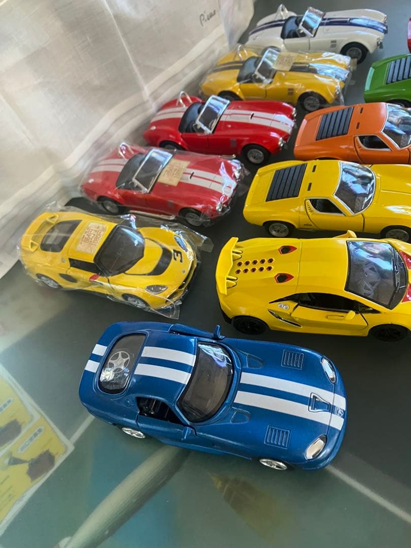 専用品まとめ売りベンツ ランボルギーニACコブラプルバックミニカー16台セット