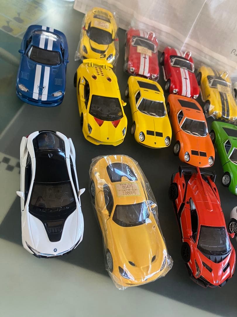 専用品まとめ売りベンツ ランボルギーニACコブラプルバックミニカー16台セット