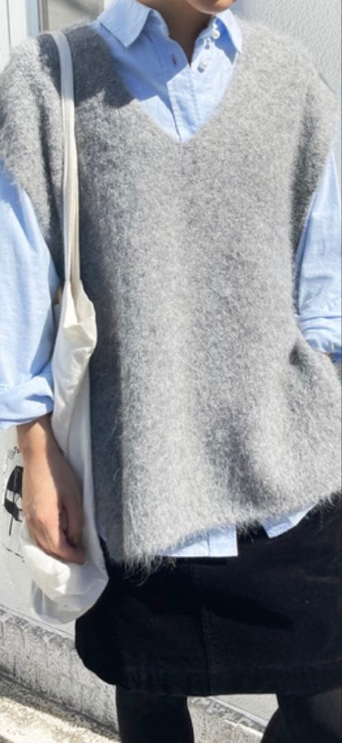 spick and span ファーニットベスト