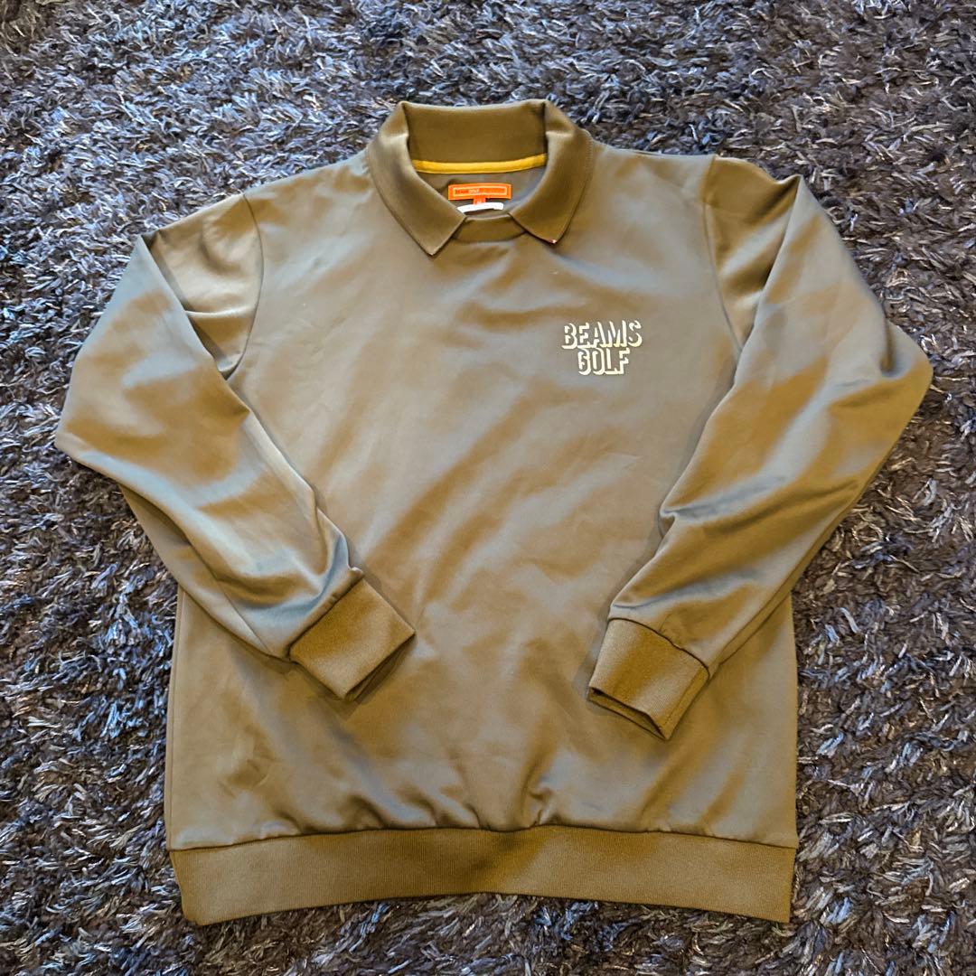 BEAMS GOLF ポロセーター M オリーブ