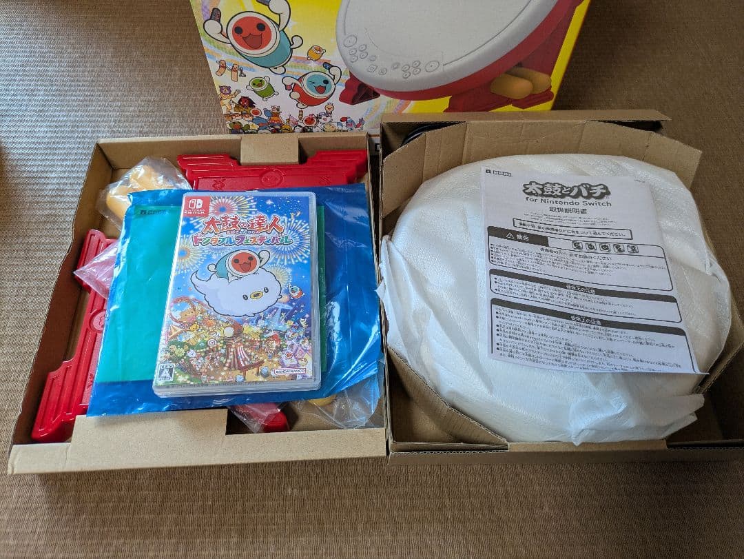 太鼓の達人 ドンダフルフェスティバル　太鼓とバチ 　２個セット　タタコン　2台