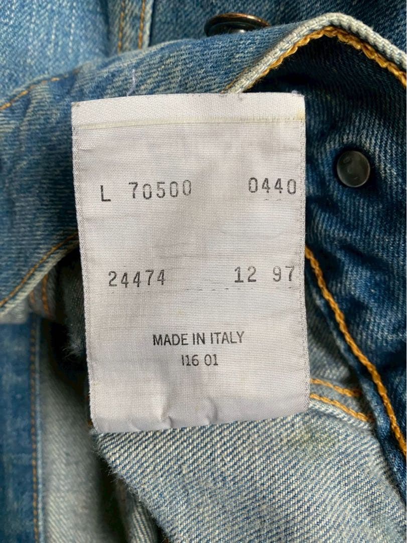 levi's リーバイス 70500 デニムジャケット Gジャン イタリア製