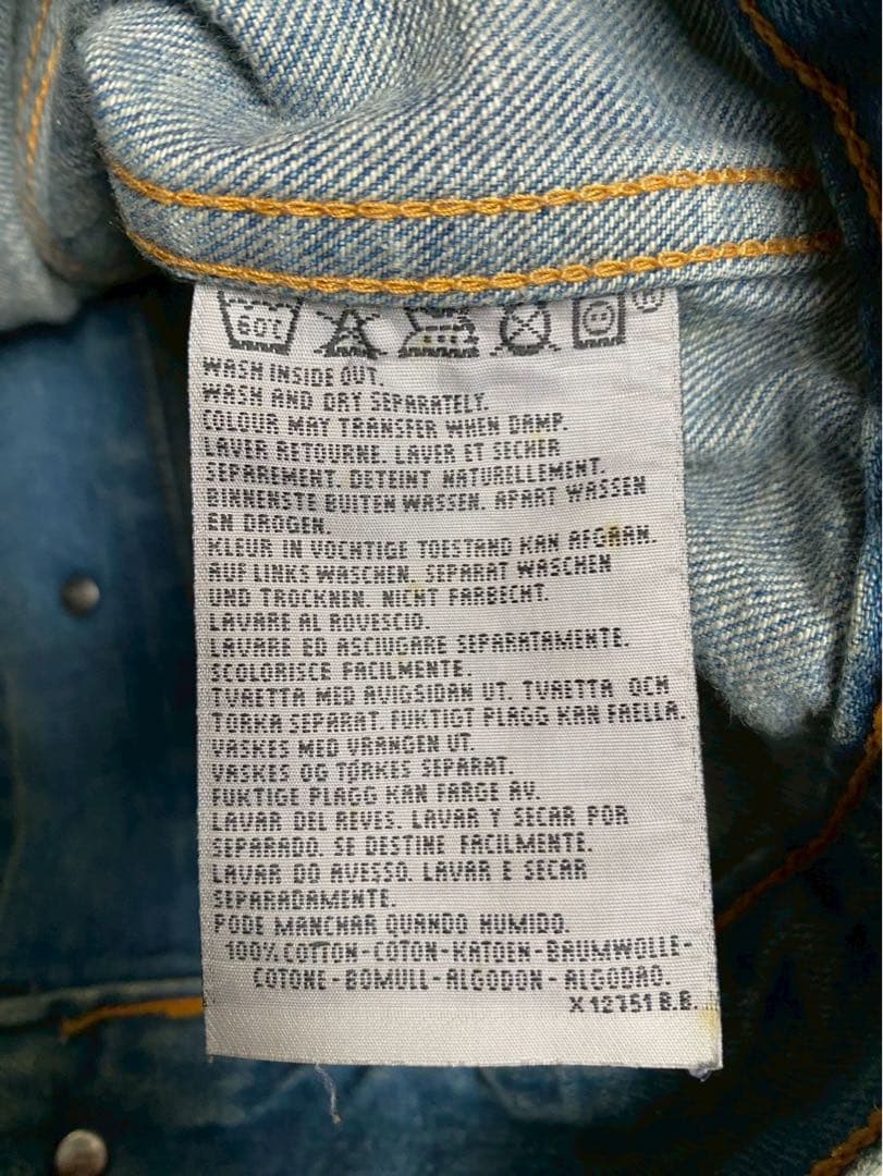 levi's リーバイス 70500 デニムジャケット Gジャン イタリア製