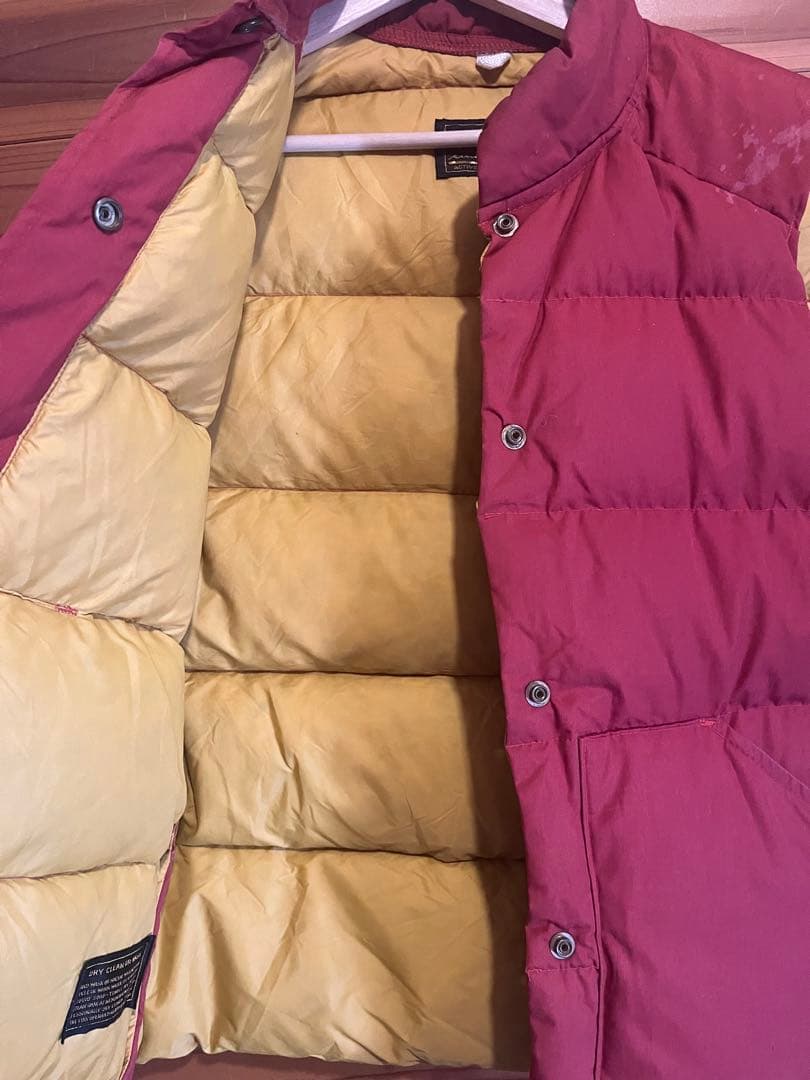 80s 90s Eddie Bauer ダウンベスト 黒タグ Large