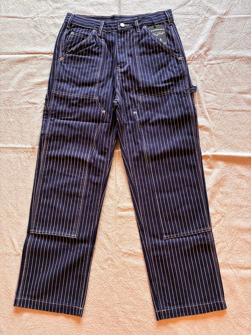 【typeＤ-Ｌ】 ウォバッシュ　ストライプ　デニム　パンツ　ヒッコリー　メンズ