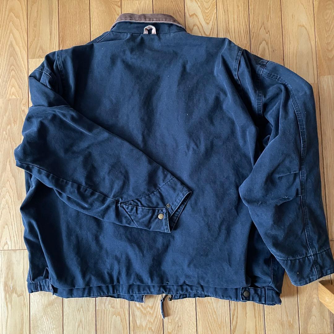 Carharttネイビー コーデュロイ襟 ジャケット