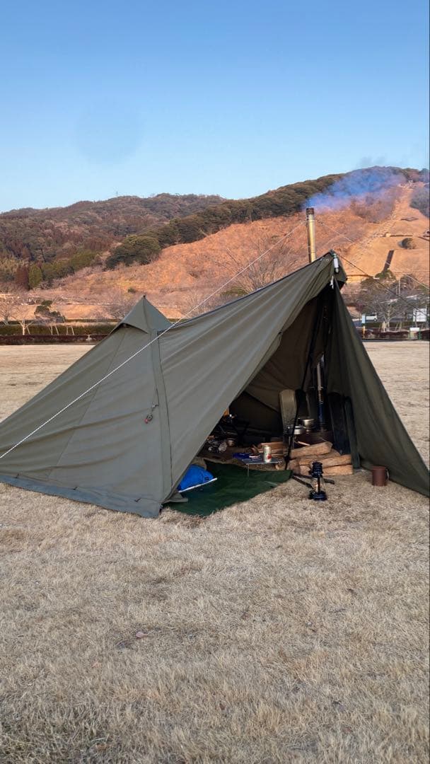 BUNDOK ソロティピー1TC用フロントウォール　カーキ