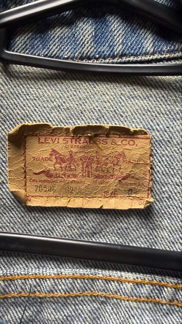 【USA製】リーバイス Gジャン デニムジャケット 赤タブLevi’s70506