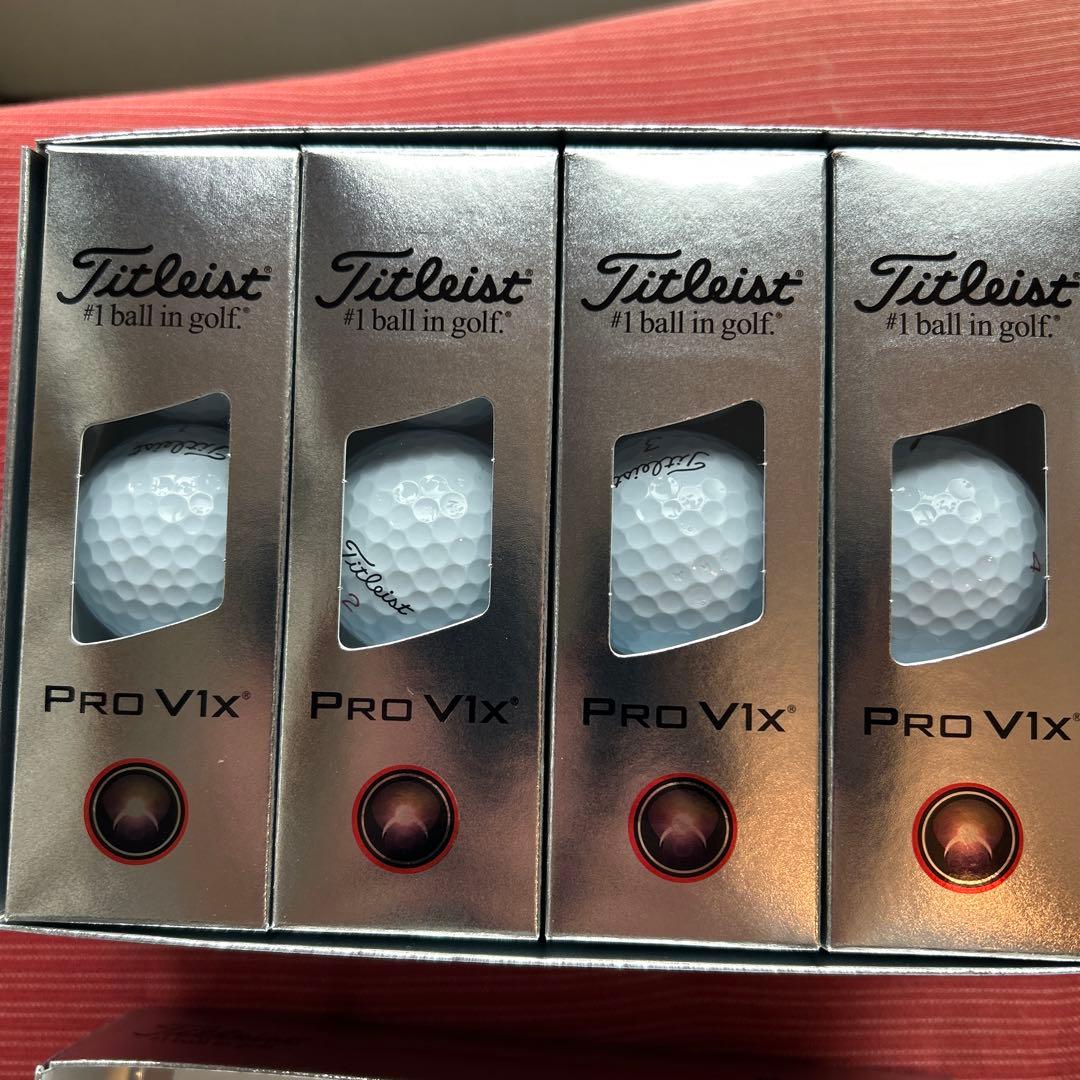 新品 未使用 タイトリストボール 2ダース プロV1X ロー＆ハイナンバー