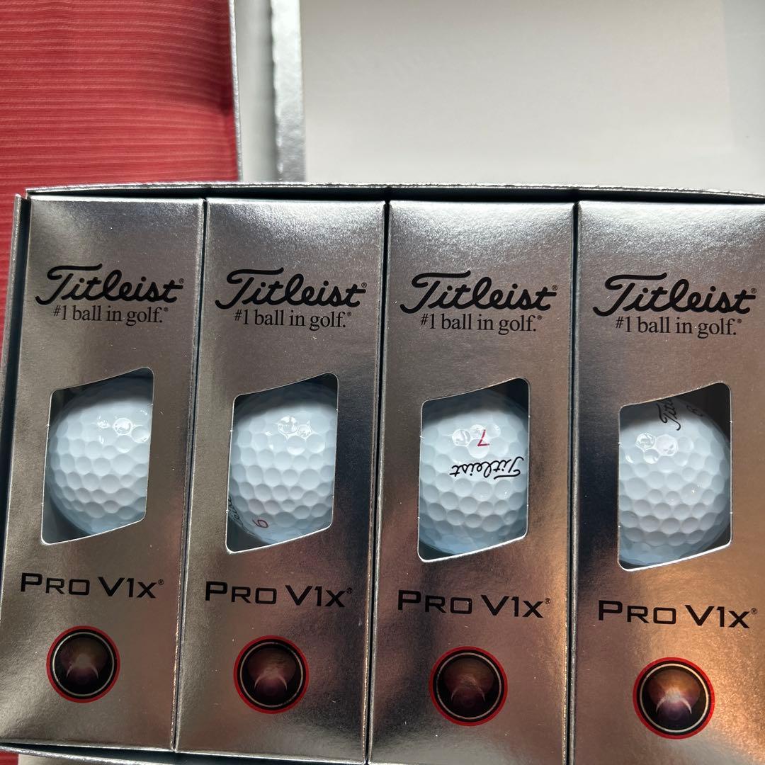 新品 未使用 タイトリストボール 2ダース プロV1X ロー＆ハイナンバー
