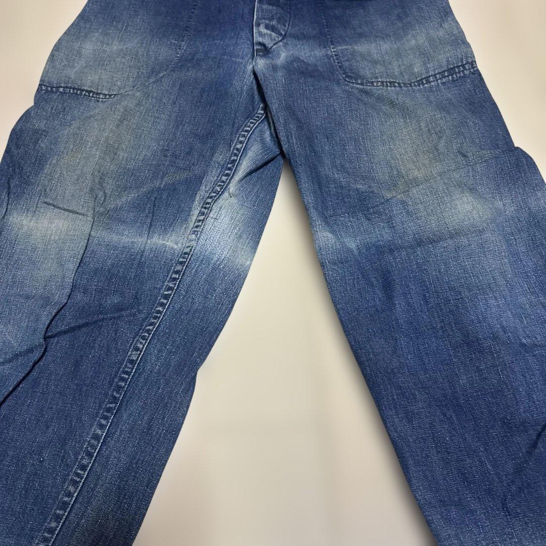 VINTAGE NAVYベイカーワークパンツ フロントボタン式 40~50年代