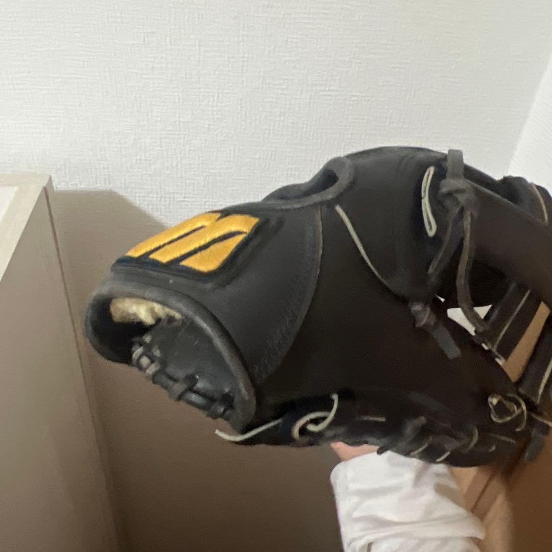 ✔*様 Mizuno 硬式野球グローブ 黒/金