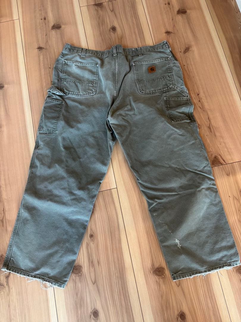 Carhartt ペインターパンツ ワークパンツ ダック地 オリーブ XXL相当