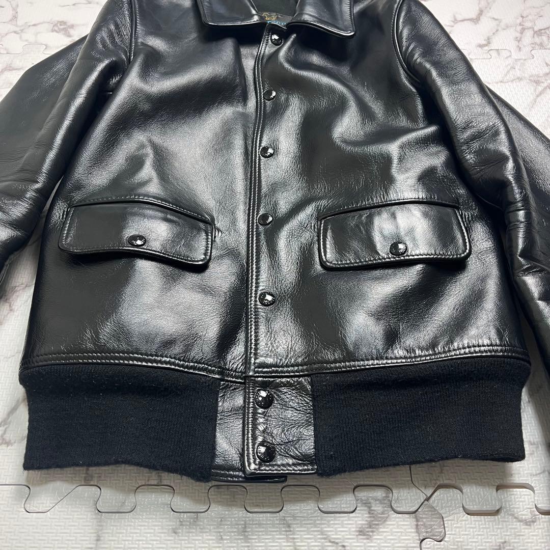 ハ*チ様 極美品✨ 【米国製】schott ホースハイド 馬革　レザージャケット