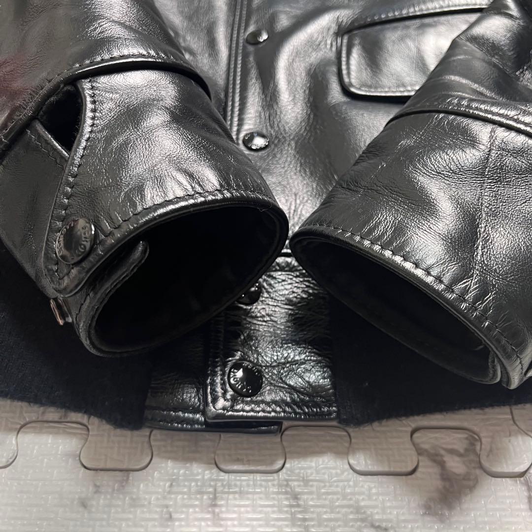 ハ*チ様 極美品✨ 【米国製】schott ホースハイド 馬革　レザージャケット