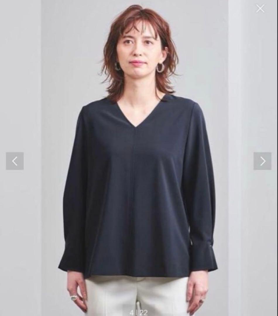 ユナイテッドアローズ　長袖ブラウス ネイビー UNITED ARROWS 新品