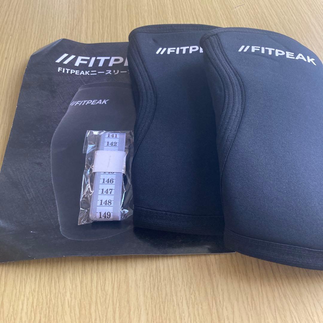 FITPEAK ニースリーブ Sサイズ サポーター　黒
