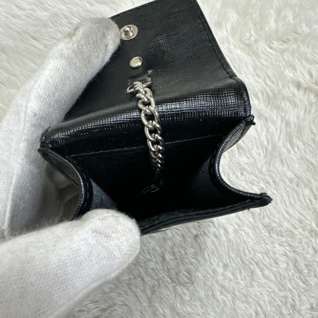 PRADA プラダ シガレットケース 小物入れ ブラック 三角プレート