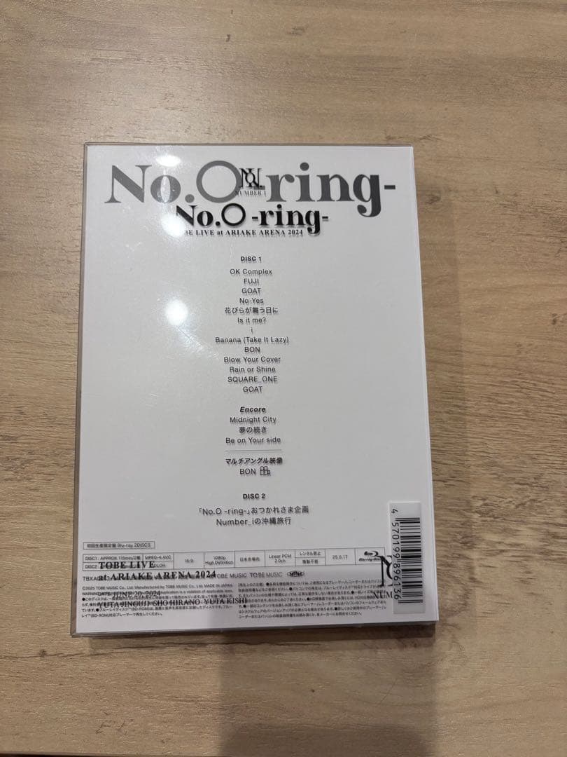 Number_i No.O-ring-初回限定版ブルーレイ