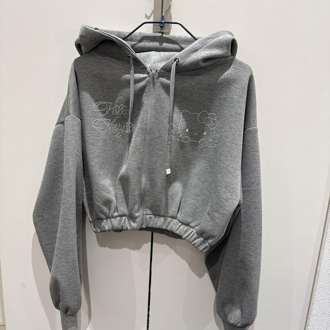Bubbles キティ　クロップドパーカー