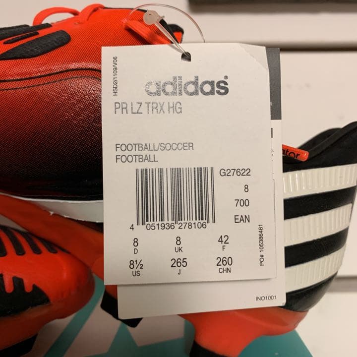 新品未使用　プレデターリーサルゾーン　エックス　アディダス　サッカースパイク