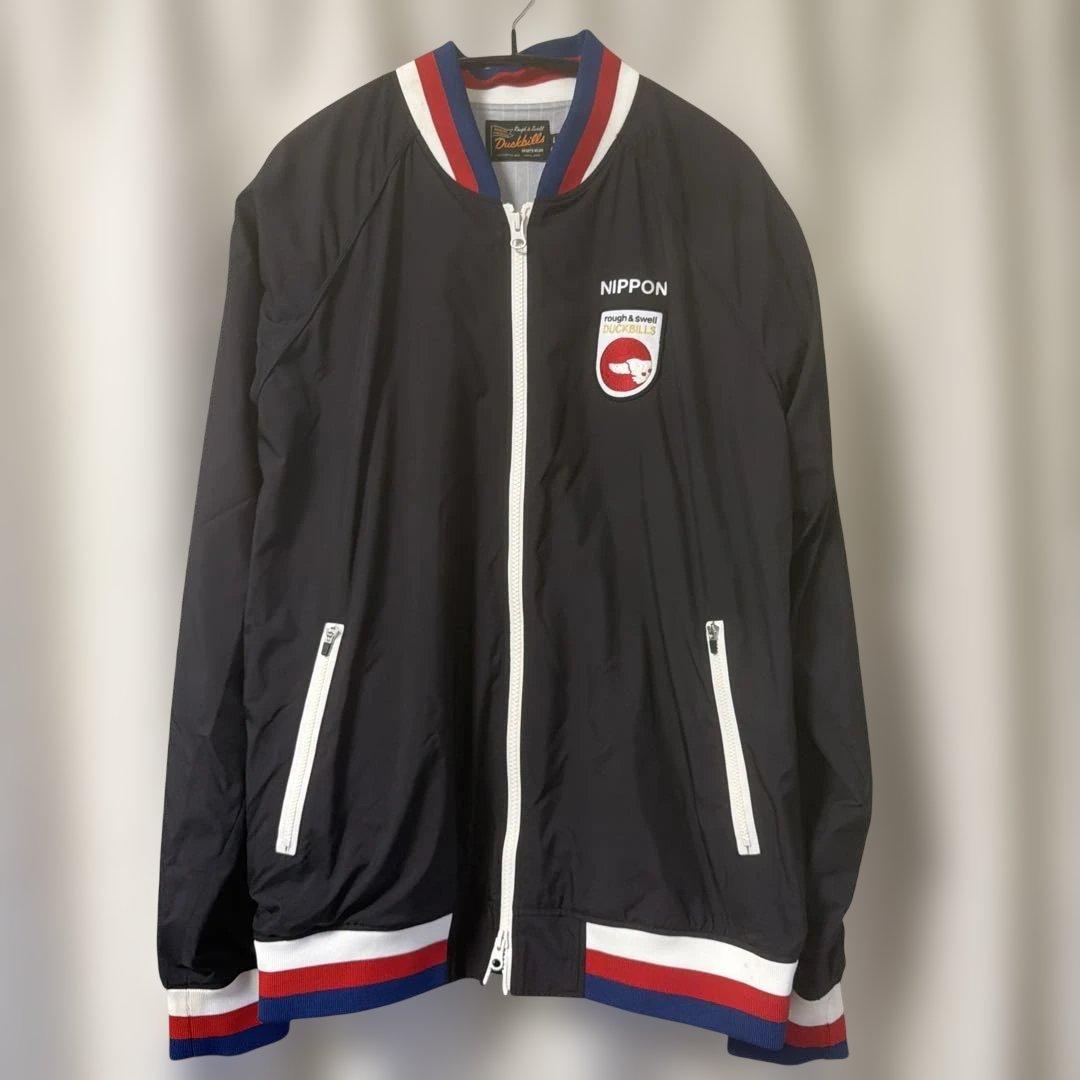 rough＆swell TRICOLOR RIB JACKET SAX　BLUE