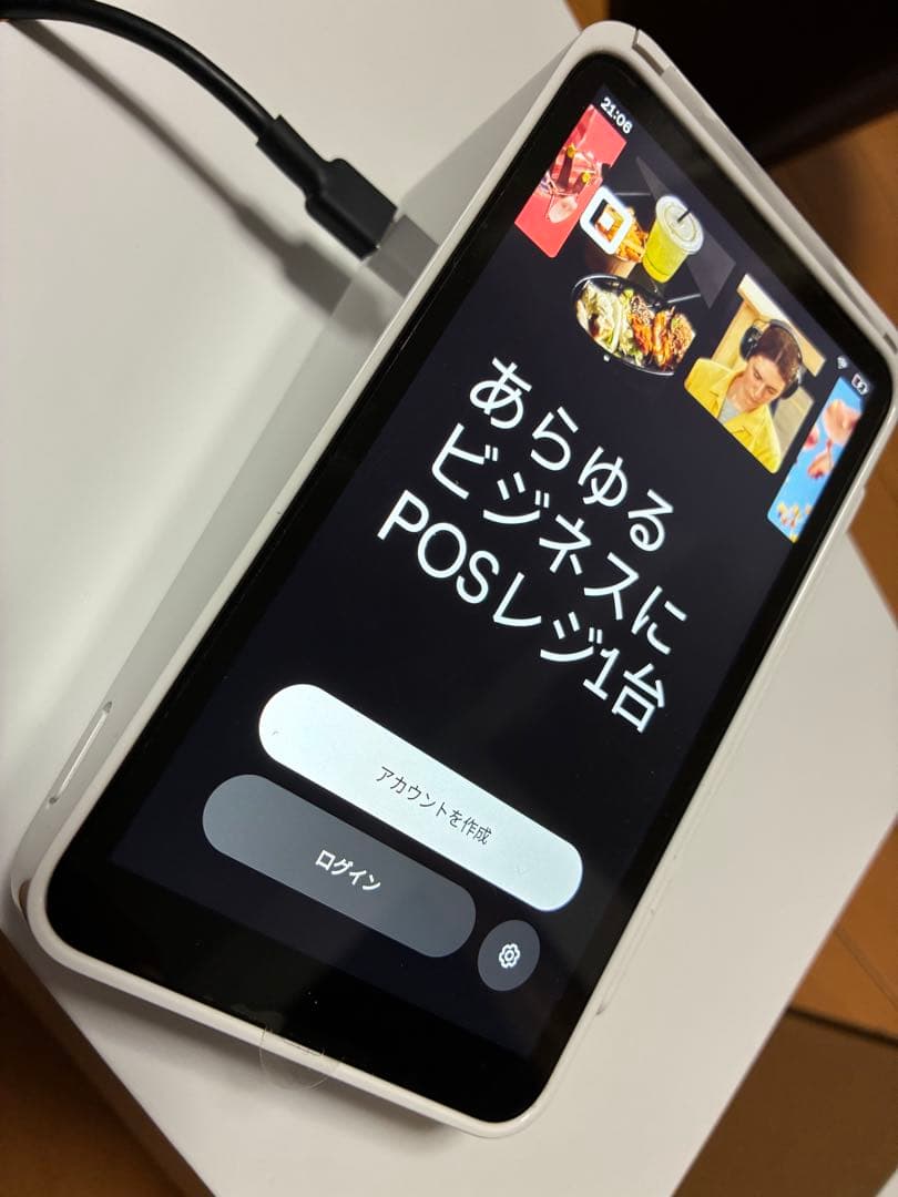 箱付き　Square Terminal POSレジ機能付き ロール紙19巻付き