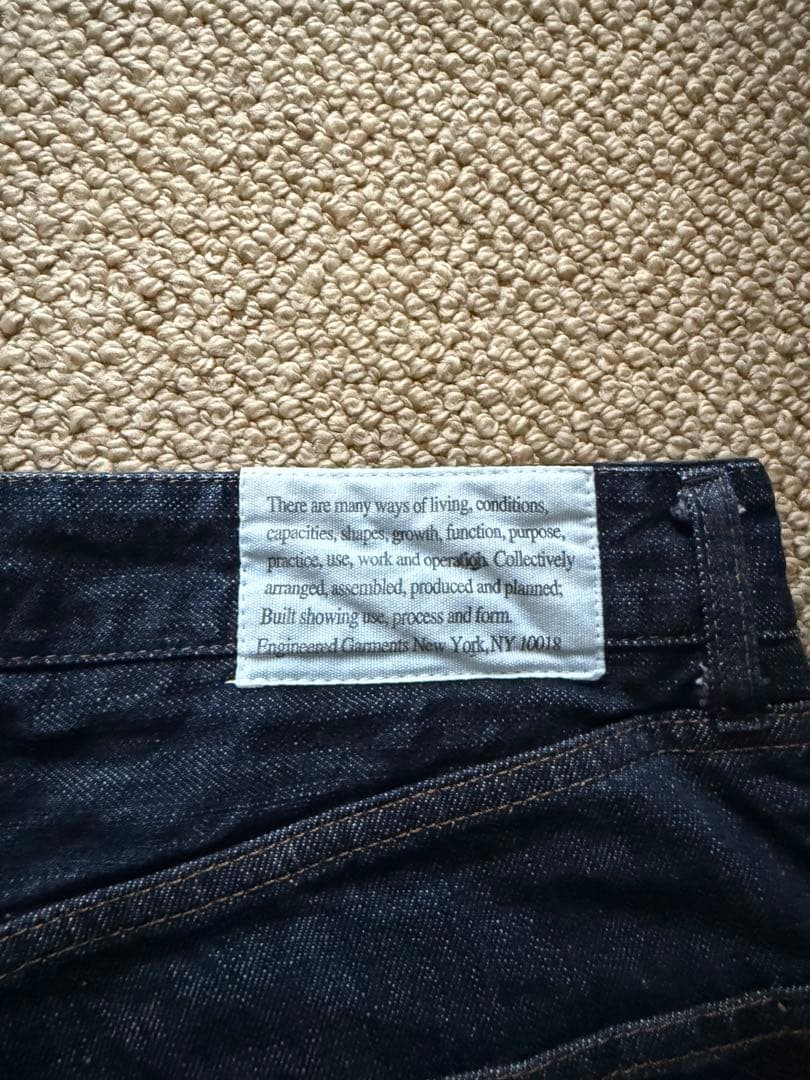 【美品】Engineered Garments デニム 34 アメリカ製