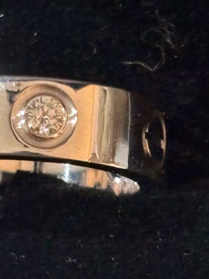 Cartier ラブリング　ハーフダイヤ　あいぼ様