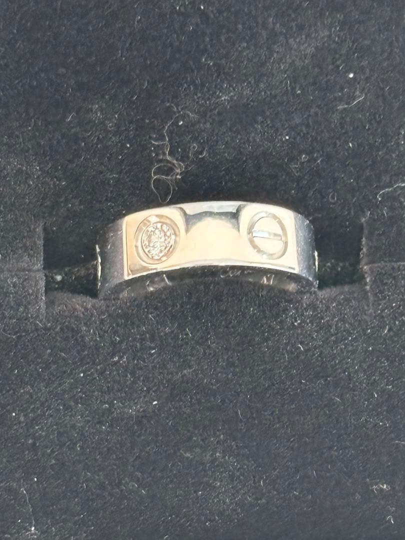 Cartier ラブリング　ハーフダイヤ　あいぼ様