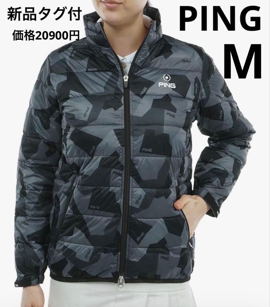 M ☆新品タグ付☆ ピン PING カモ柄中綿ブルゾン　レディース　ゴルフ