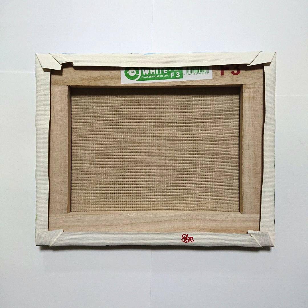 【ミモザが咲く頃】アクリル画 F3 風景画 絵画