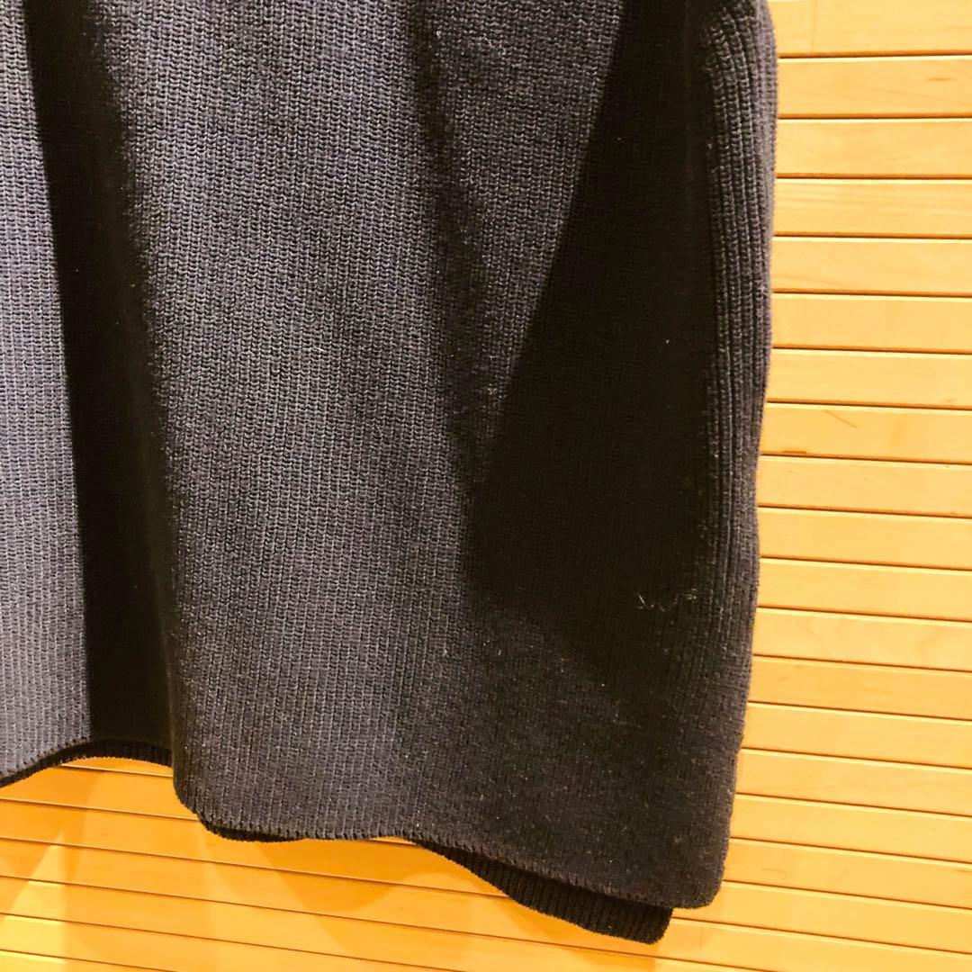 かぐれ kagure ドライコットンニット ベスト ブラック　ノースリーブ