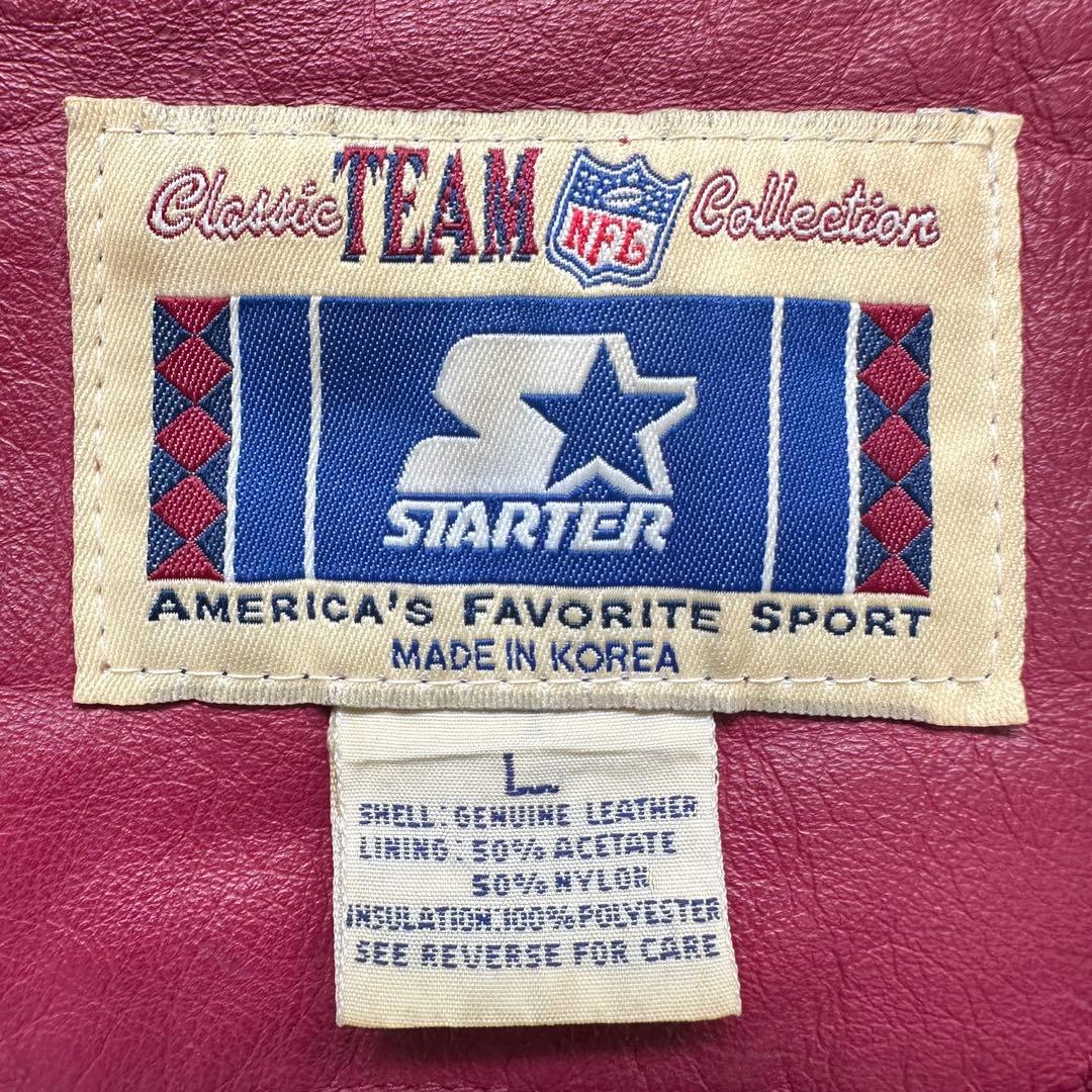 【STARTER】スターター L レザージャケット ブラック