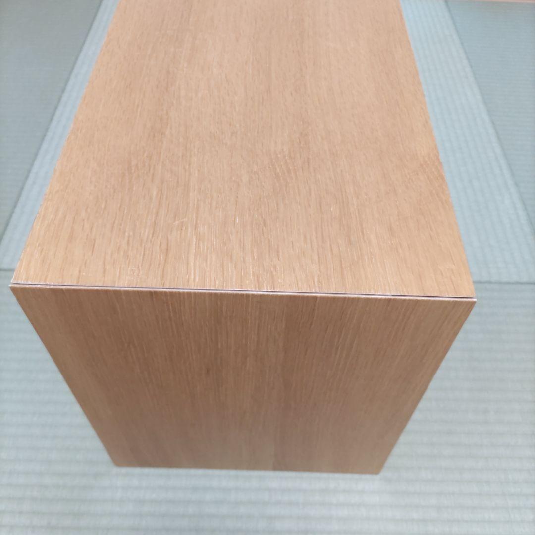 無印良品　コの字家具・積層合板・オーク材・幅７０×奥行３０×高さ３５ｃｍ