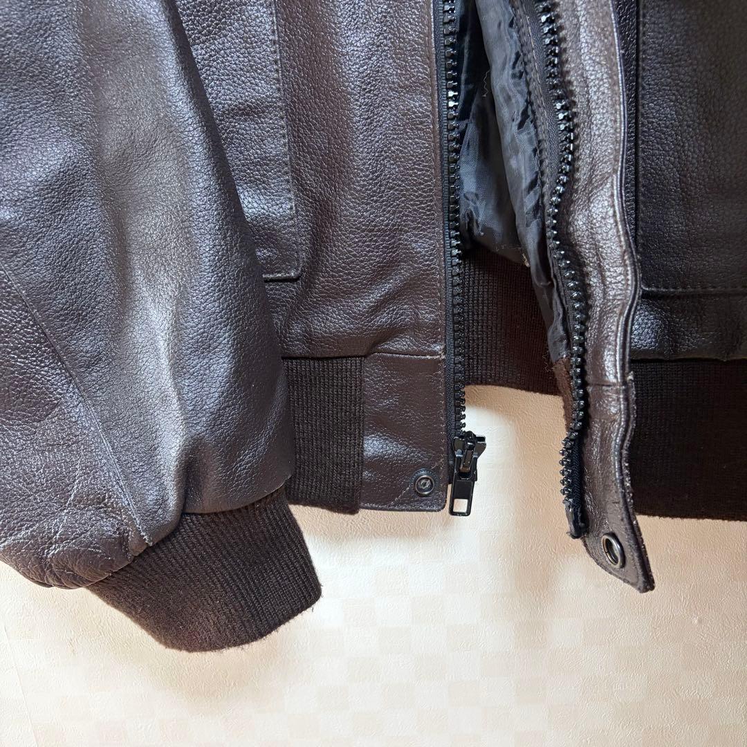 ALPHA INDUSTRIES レザー フライトジャケット A-2