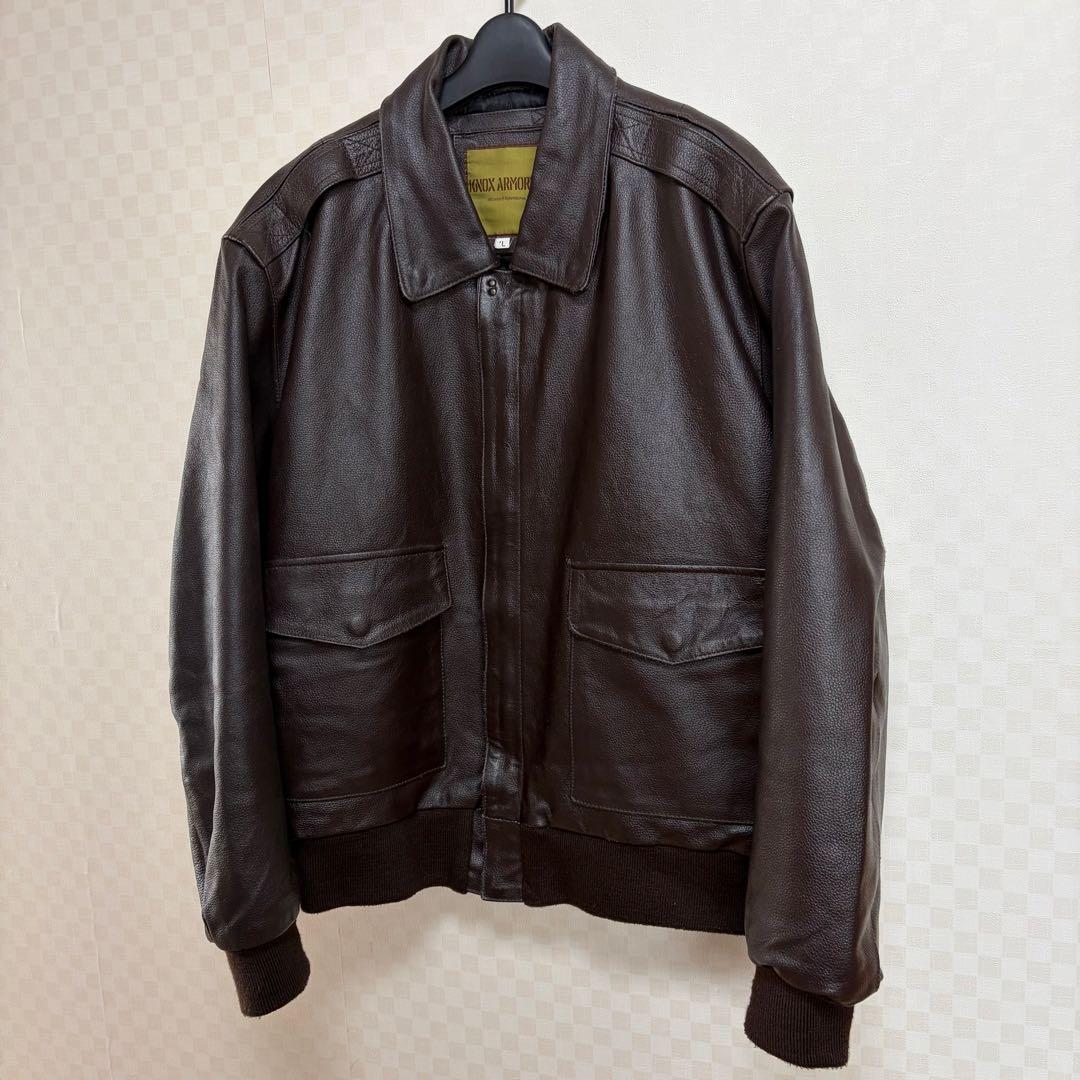 ALPHA INDUSTRIES レザー フライトジャケット A-2