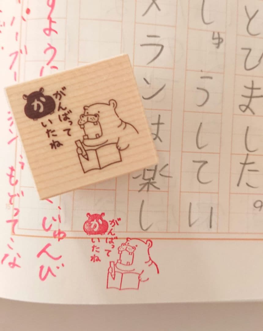 【akiiiiページ♡はんこ ゴム印 マスはんこ 先生スタンプ 小学生】
