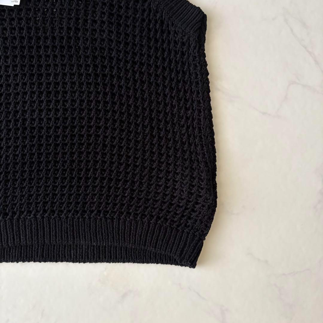 theory セオリー ニット ベスト S ブラック コットン 黒 新品