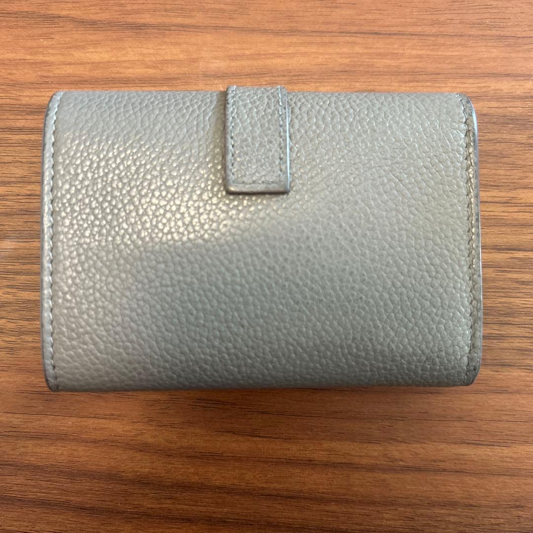 SAINT LAURENT グレー レザー キーケース