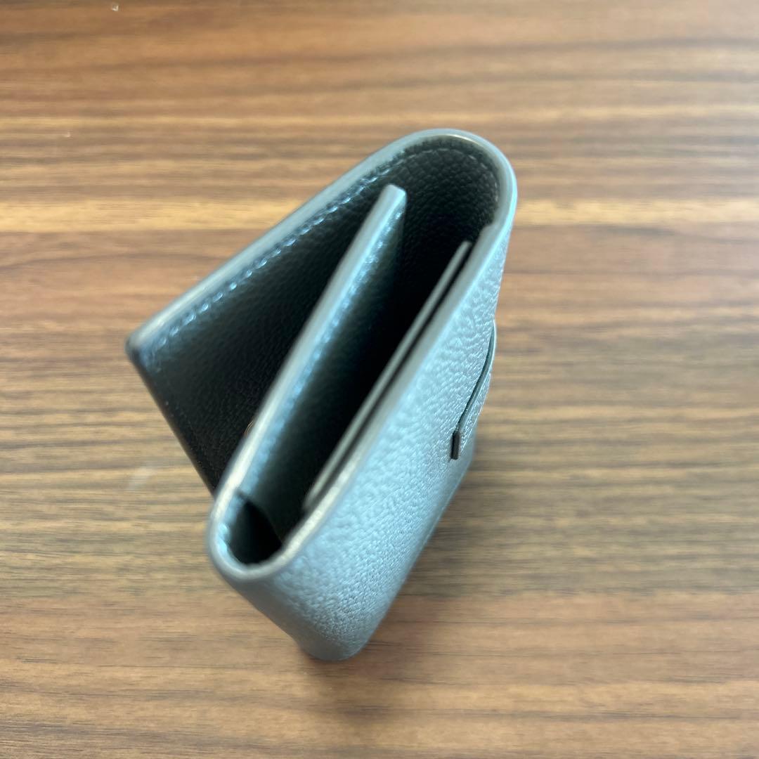 SAINT LAURENT グレー レザー キーケース
