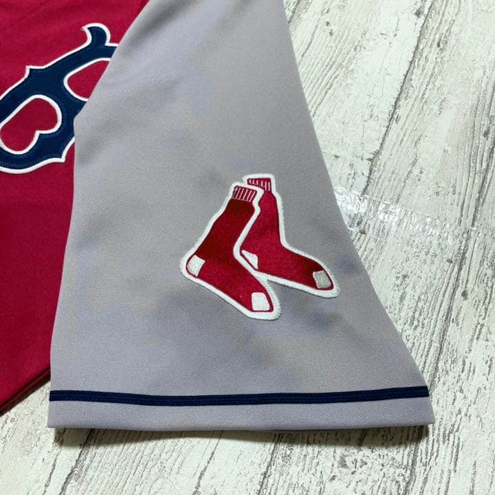【US古着】 マジェスティック MLB メジャー レッドソックス ゲームシャツ