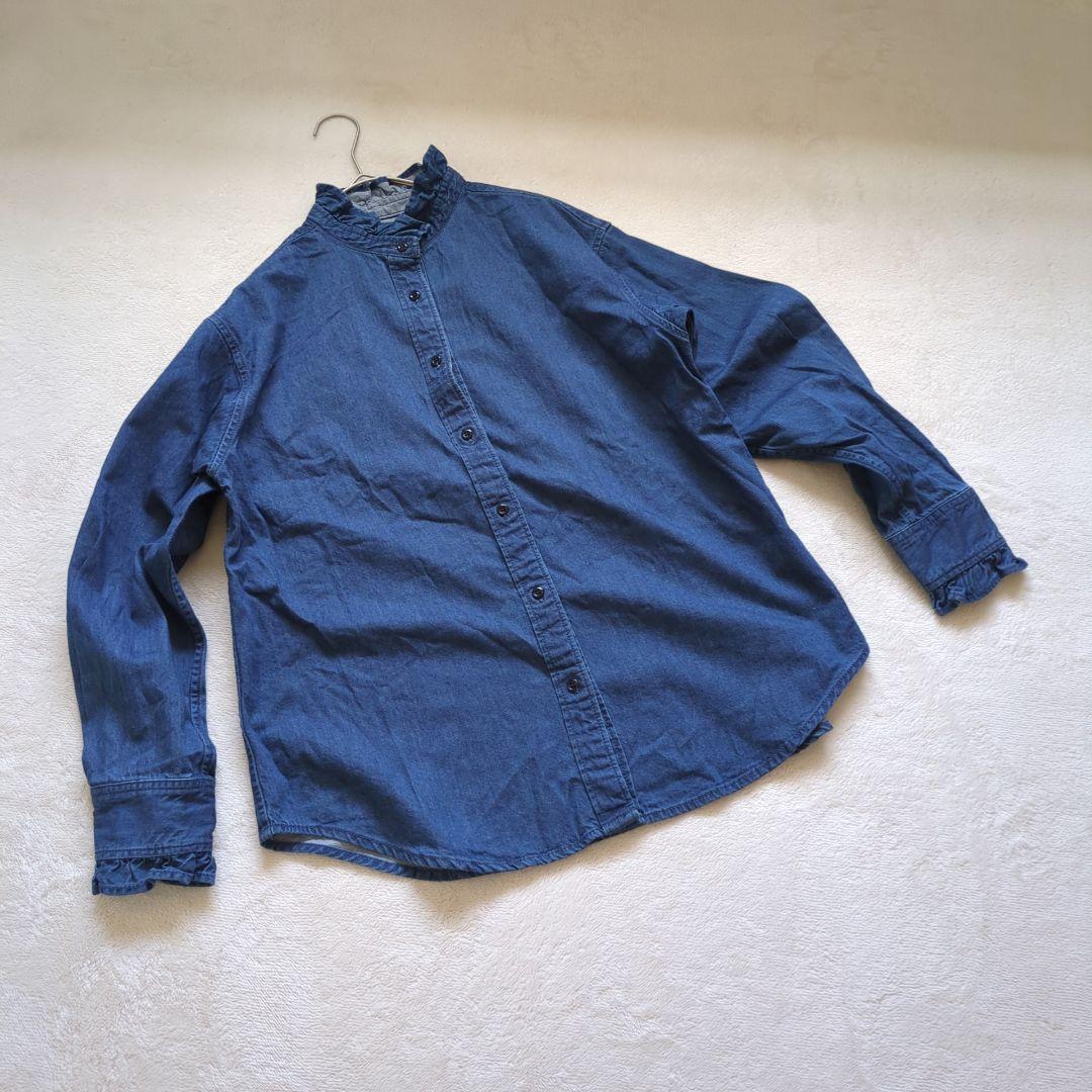 新品　ジャーナルスタンダードrelume 　デニムフリルブラウス