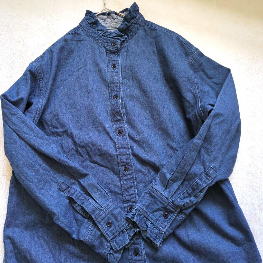 新品　ジャーナルスタンダードrelume 　デニムフリルブラウス
