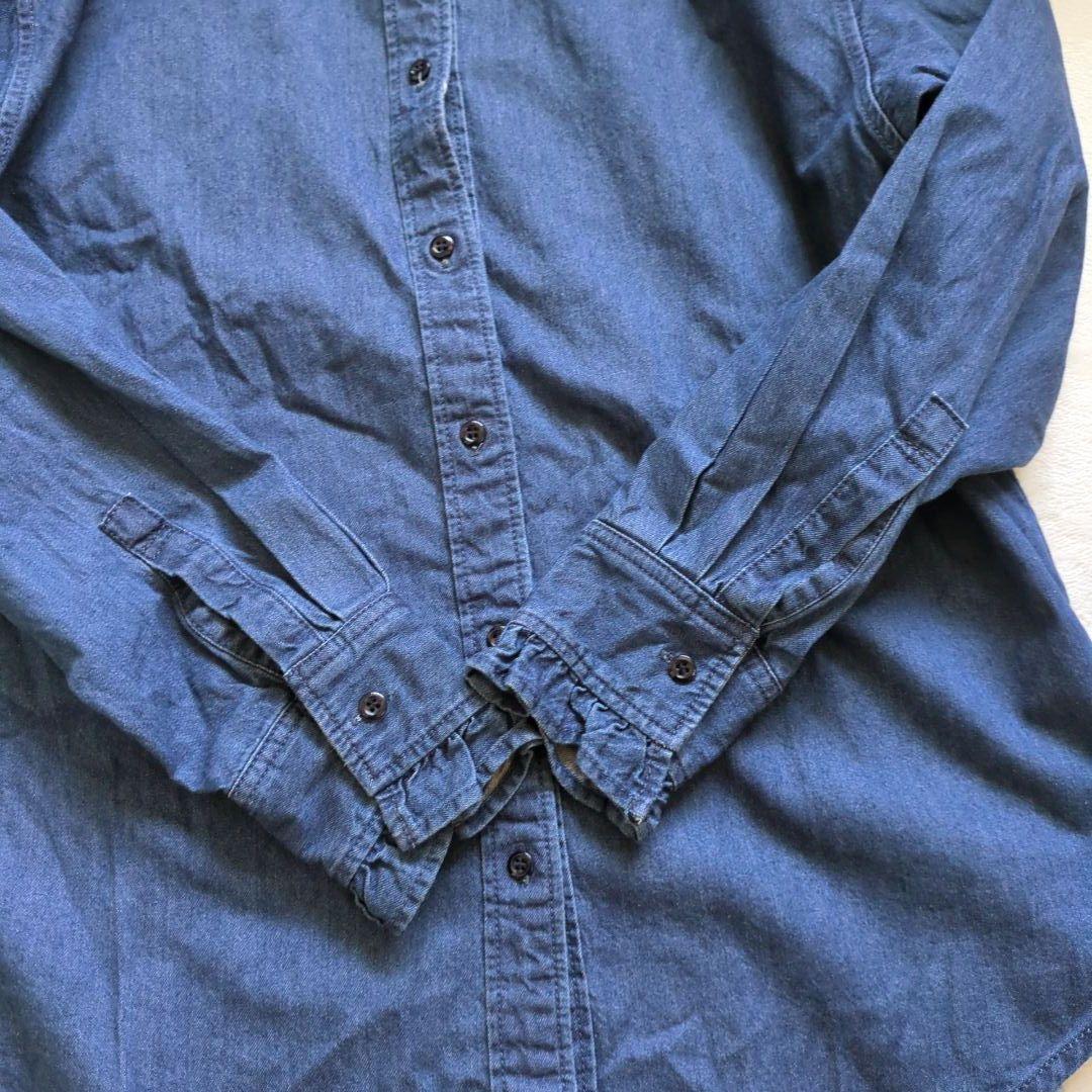 新品　ジャーナルスタンダードrelume 　デニムフリルブラウス