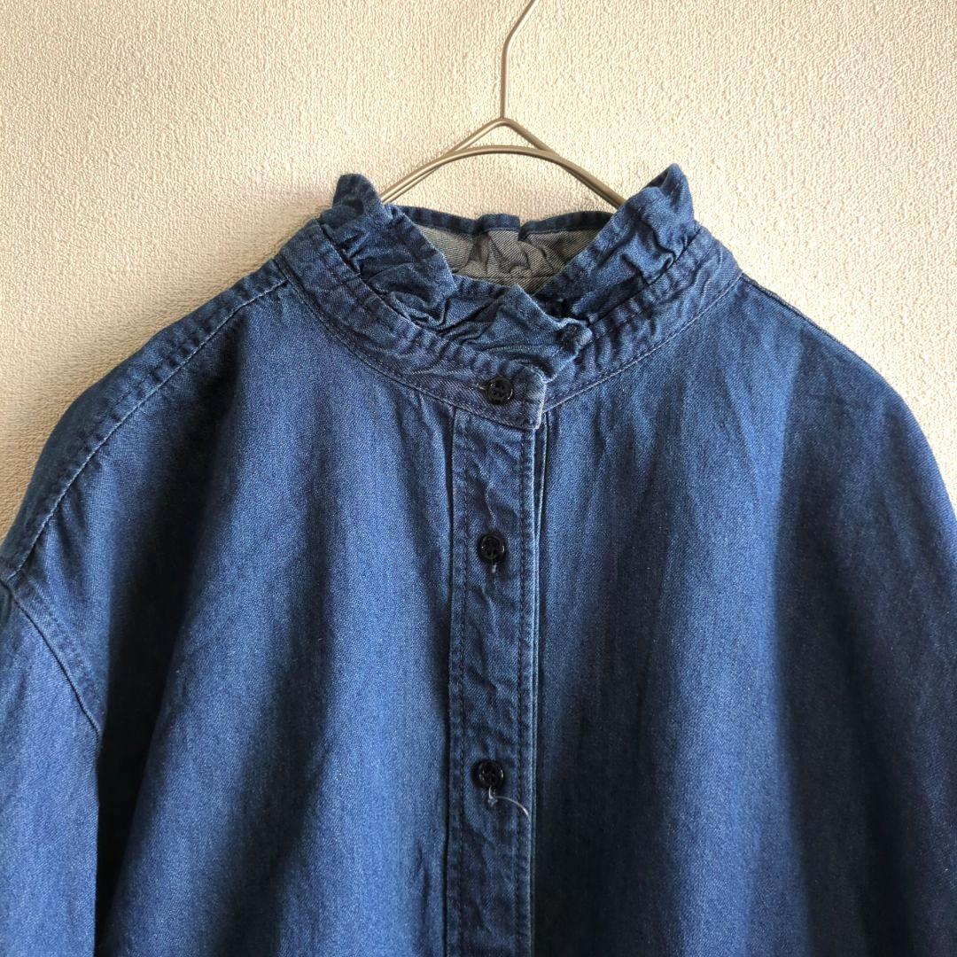 新品　ジャーナルスタンダードrelume 　デニムフリルブラウス