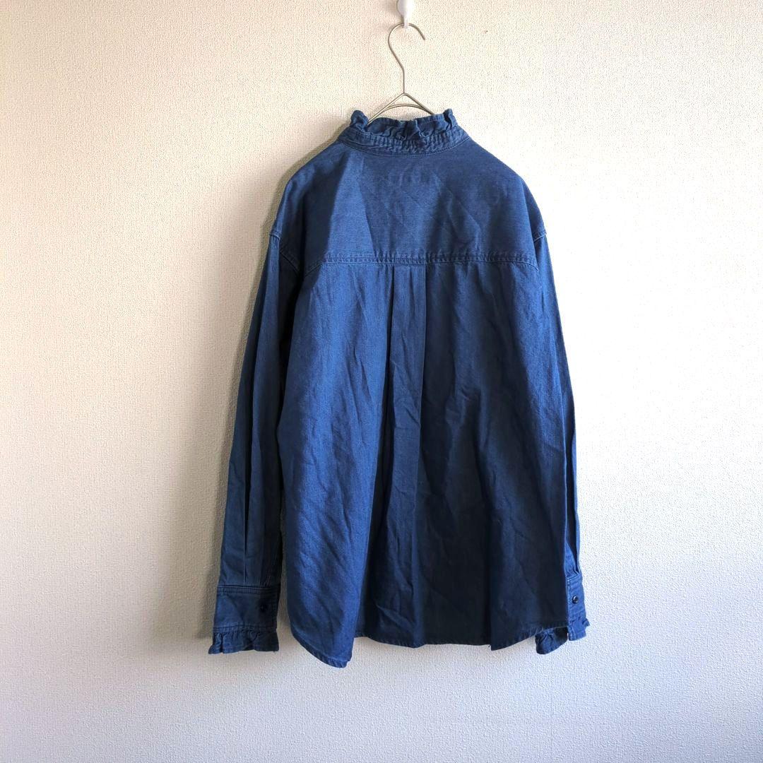 新品　ジャーナルスタンダードrelume 　デニムフリルブラウス